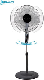 Orbegozo Sf 0148 - Oscillating Pedestal Fan, 3 Ventilation Levels, 40 cm Blades, Adjustable Height, 50 W, Energy Efficiency Class A