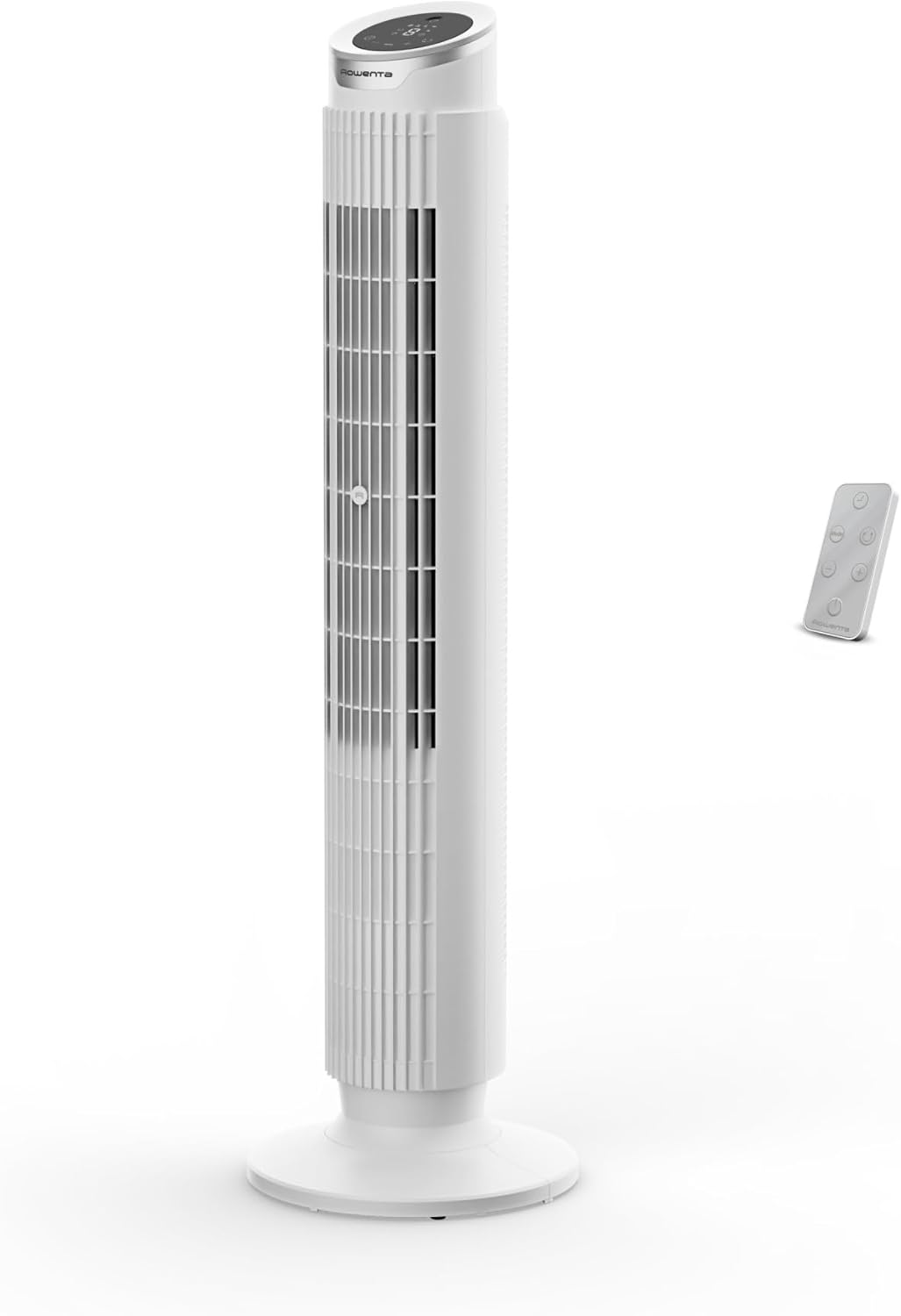 Rowenta Eole Silence Force Column Fan, 1900 m³/h, Up to 10 m/s, Silent 22 dB(A), Effitech Motor, 8 Speed, 4 Modes, 90° Oscillation, Remote Control, VU7025F0