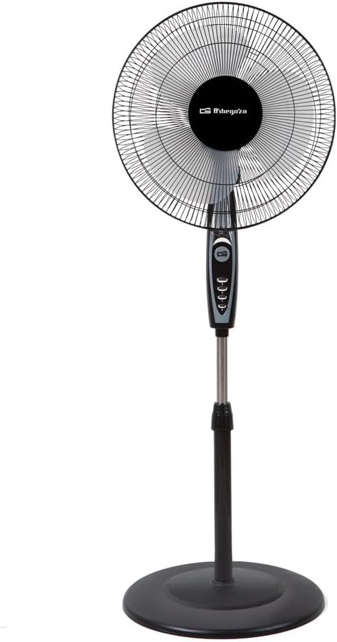Orbegozo Sf 0148 - Oscillating Pedestal Fan, 3 Ventilation Levels, 40 cm Blades, Adjustable Height, 50 W, Energy Efficiency Class A