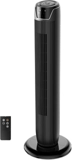 Midea FZ10-17JR Tower Fans with Remote Control, Silent Oscillation, Powerful Fan, LED Display, 3 Modes, 7 Hours Timer, Timeless and Elegant Design