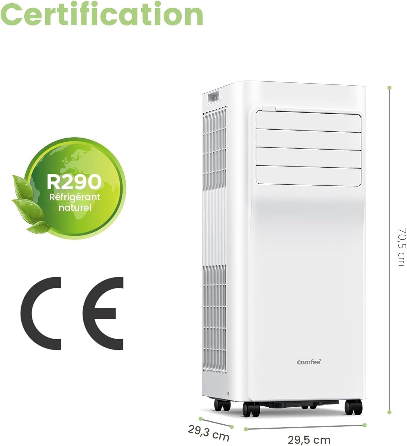 COMFEE Breezy Cool 2.0 Portable AC 7000 BTU
