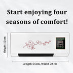 Ductless Portable Air Conditioner & Bladeless Wall Fan, 3 in 1 Portable Air Conditioning Unit (Cooling/Ventilation/Split System) with Remote Control, Ultra Quiet Design,