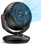 FTOTHH Ultra Powerful Silent Fan 22dB Portable & Table Turbo Air Circulation 3D for Office with 3 Speeds and 90° Adjustable Tilt for Rooms of 15 m², Bedroom, Living Room