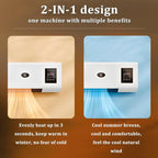 Ductless Portable Air Conditioner & Bladeless Wall Fan, 3 in 1 Portable Air Conditioning Unit (Cooling/Ventilation/Split System) with Remote Control, Ultra Quiet Design,